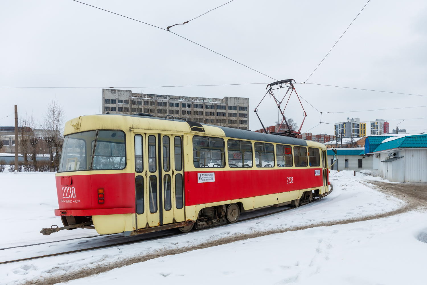 Ижевск, Tatra T3SU (двухдверная) № 2238