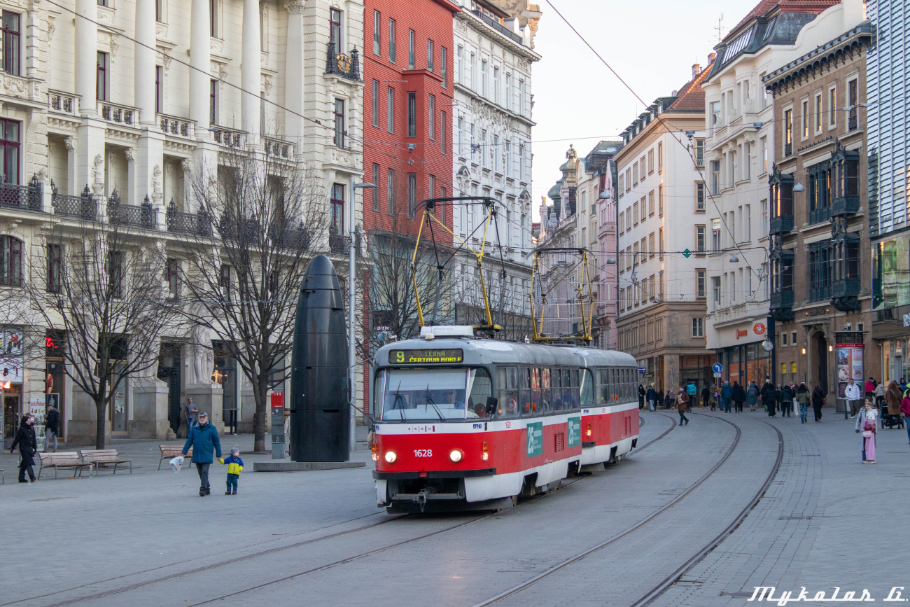 Брно, Tatra T3P № 1628