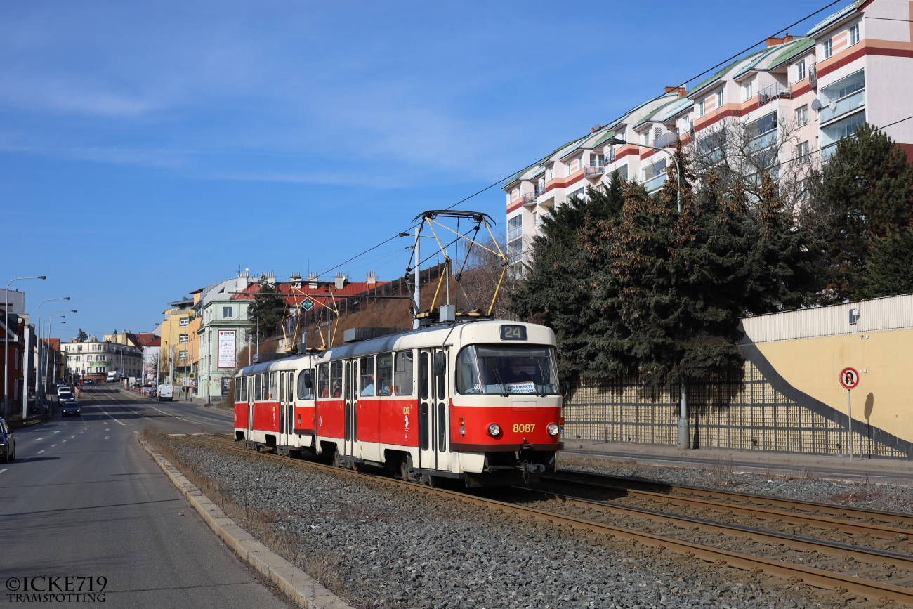 Prague, Tatra T3M2-DVC # 8087 Prague, Tatra T3M2-DVC # 8087