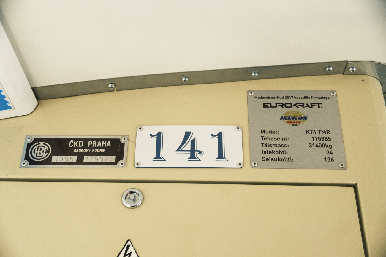 Tallinn, Tatra KT4TMR № 141