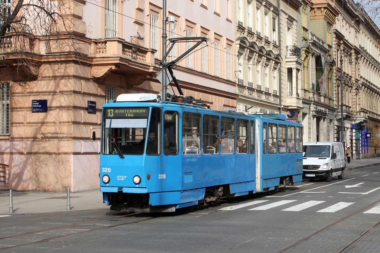 Загреб, Tatra KT4YU № 320