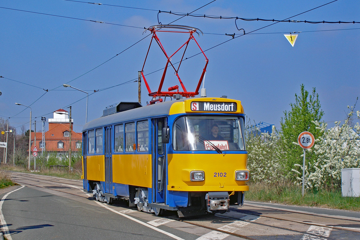 Leipzig, Tatra T4D-M1 č. 2102