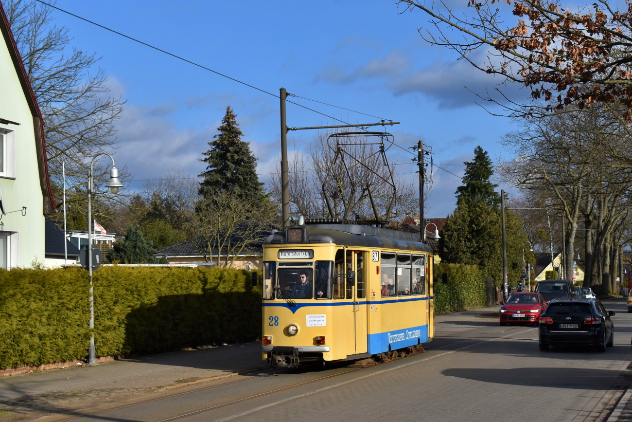Вольтерсдорф, Gotha T57 № 28; Вольтерсдорф — Официальное прощание с вагонами Гота в регулярной эксплуатации (01.03.2025)