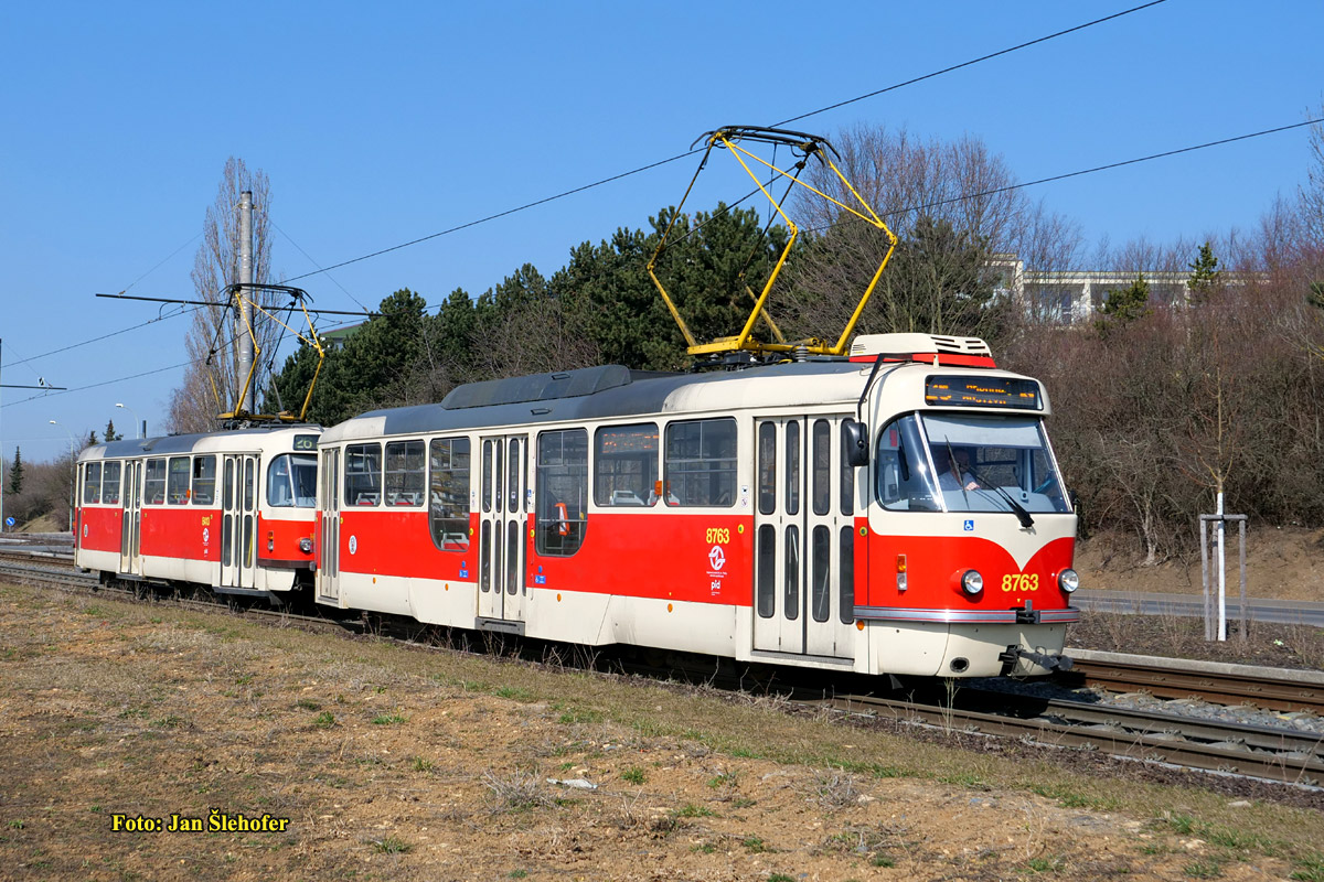Прага, Tatra T3R.PLF № 8763
