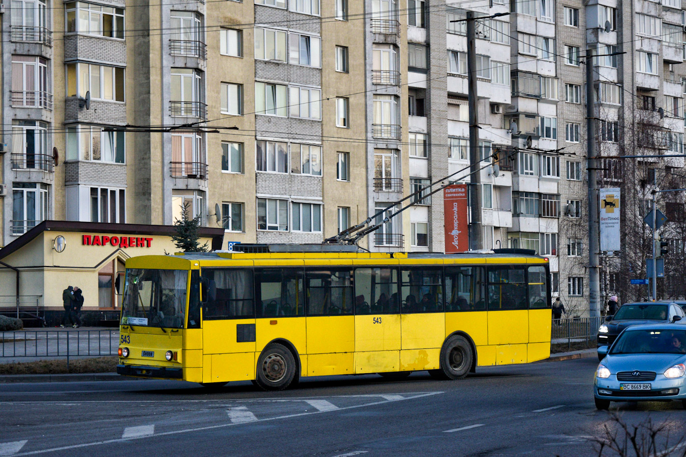 Львов, Škoda 14Tr89/6 № 543