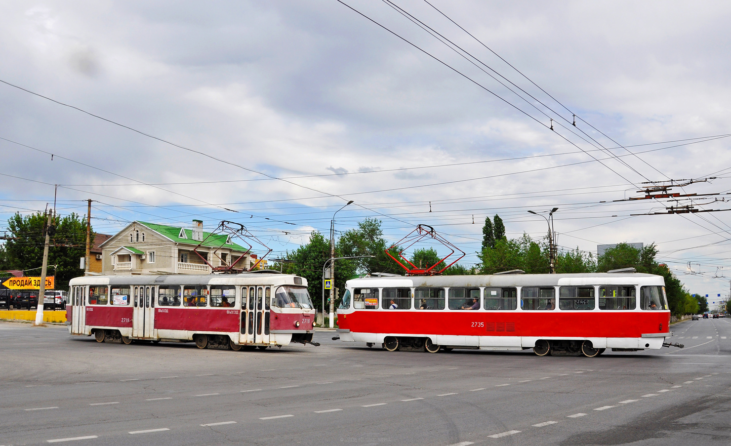 Волгоград, Tatra T3SU № 2718; Волгоград, Tatra T3SU № 2735