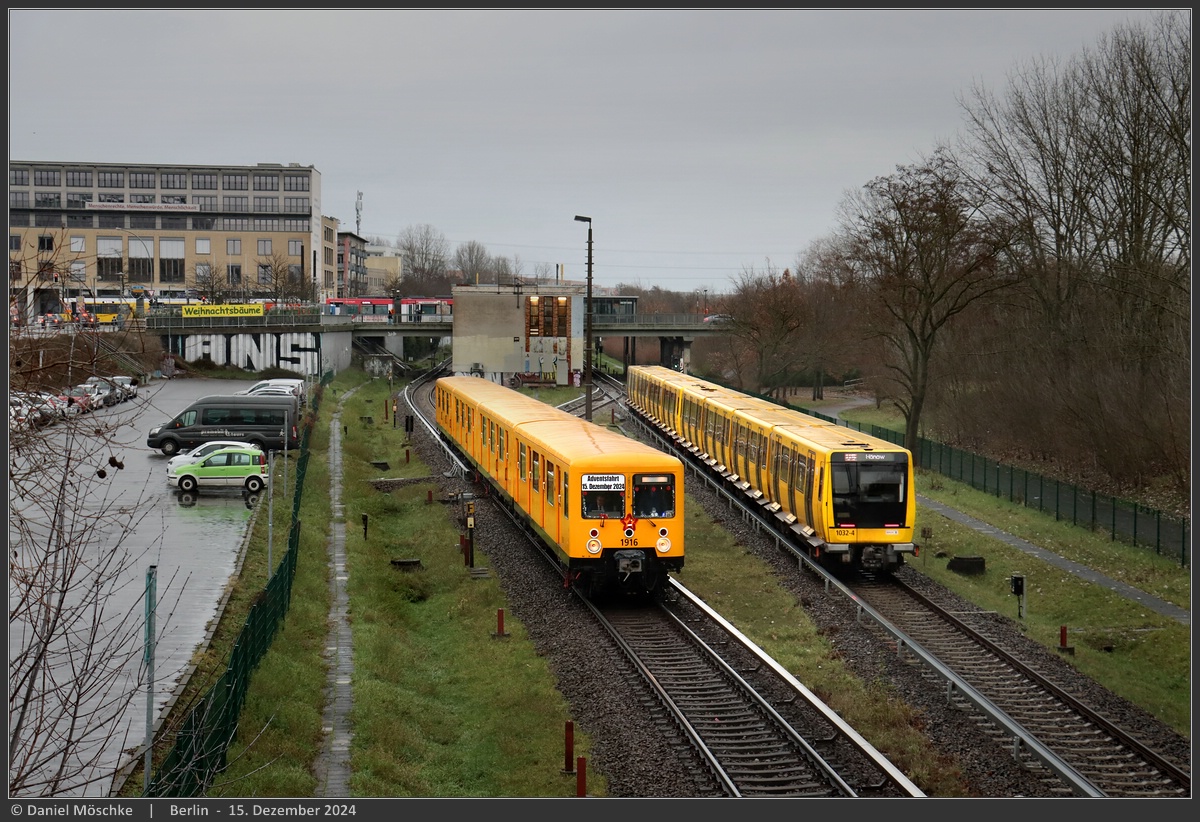 Берлин, BVG EIII.5 № 1916; Берлин, BVG IK17 № 1032-4; Берлин — U-Bahn — линия U5