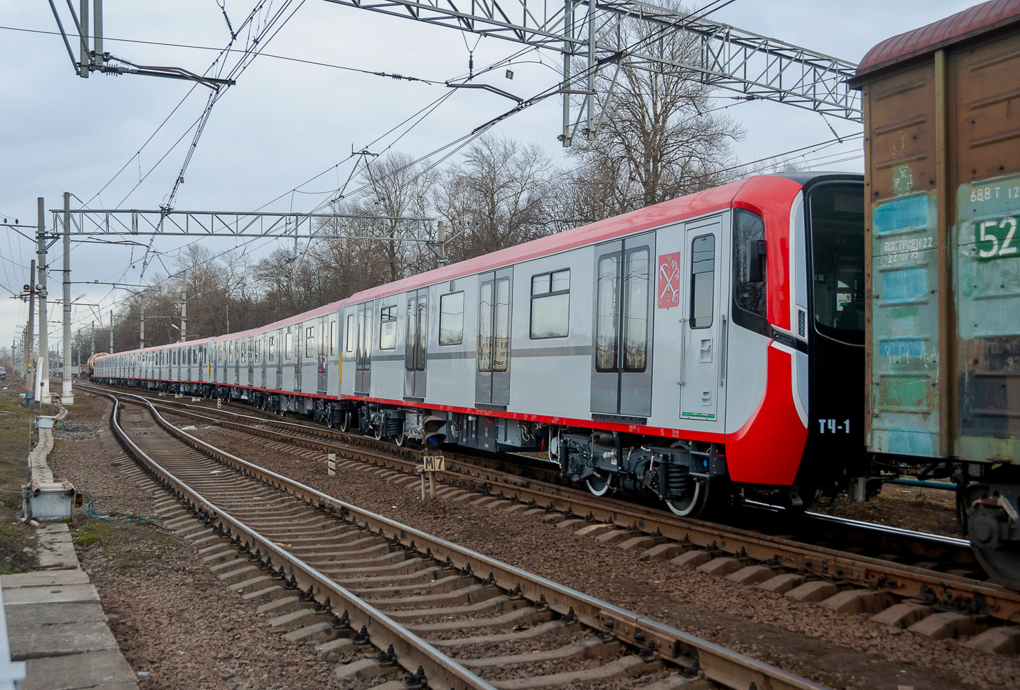 სანქტ-პეტერბურგი, 81-725.1 "Baltiets" № 25059; სანქტ-პეტერბურგი — Metro — Transport of subway cars by railway