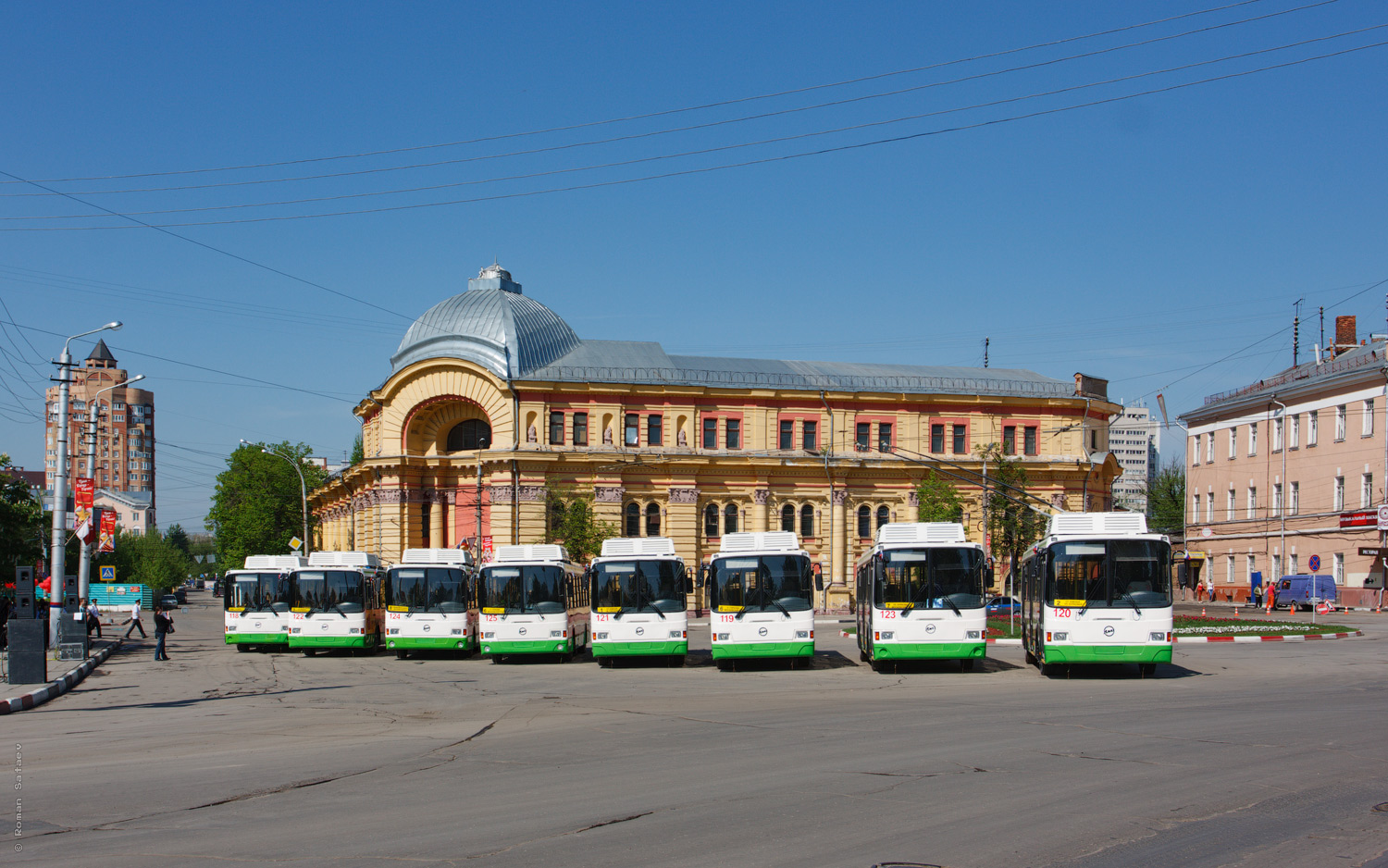 Tula, LiAZ-5280 # 121; Tula, LiAZ-5280 # 119; Tula, LiAZ-5280 # 123; Tula, LiAZ-5280 # 120; Tula — Trolleybus presentation 08.05.2012 Tula, LiAZ-5280 # 121; Tula, LiAZ-5280 # 119; Tula, LiAZ-5280 # 123; Tula, LiAZ-5280 # 120; Tula — Trolleybus presentation 08.05.2012