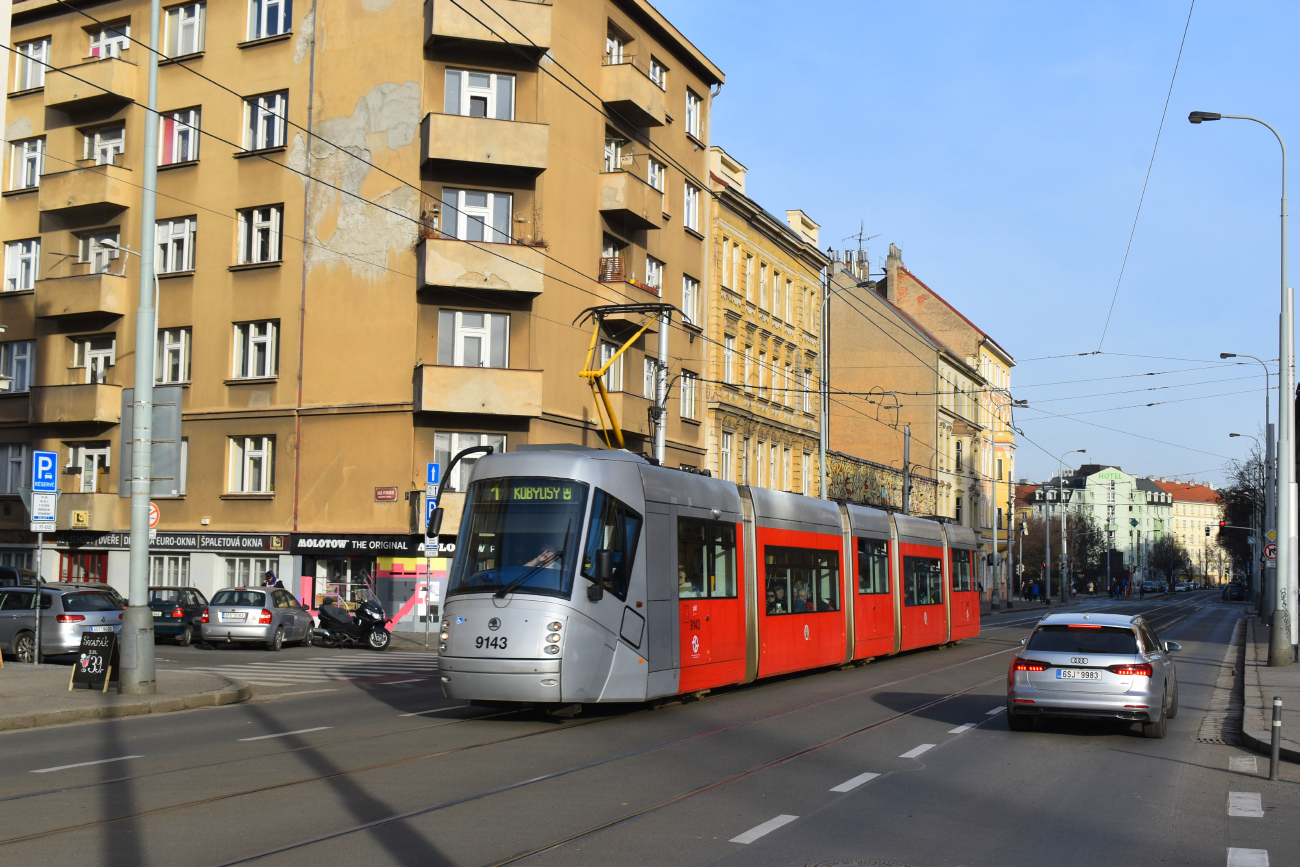 Прага, Škoda 14T Elektra № 9143