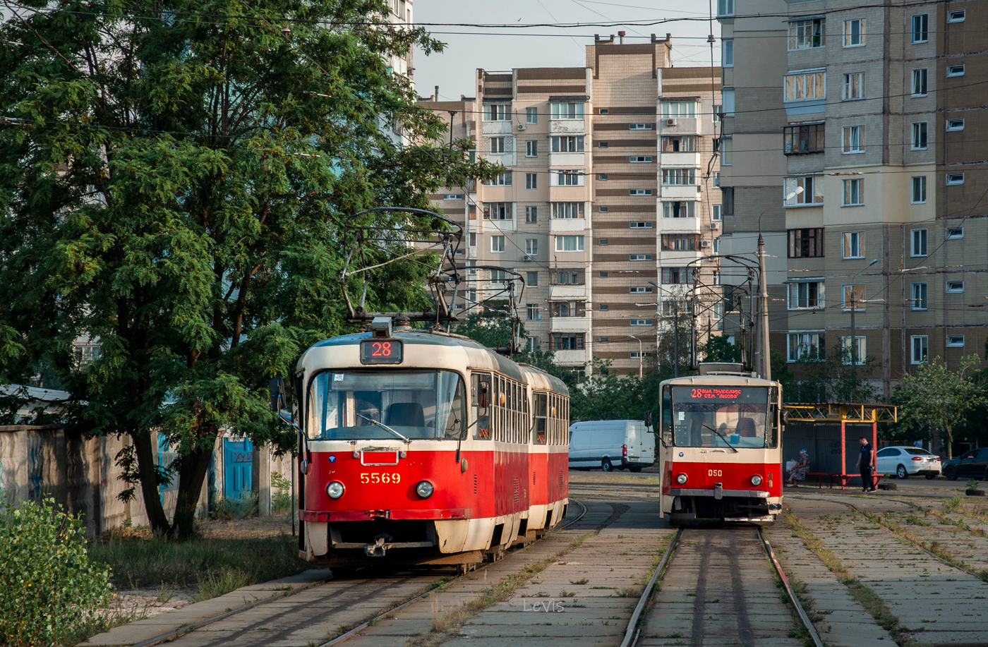 Киев, Tatra T3SU № 5569; Киев, Tatra T6B5SU № 050