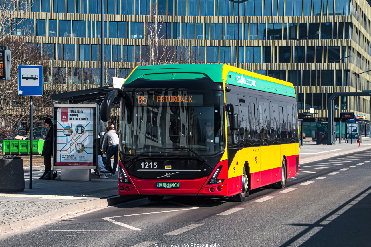 Лодз, Volvo 7900E № 1215 Лодз, Volvo 7900E № 1215