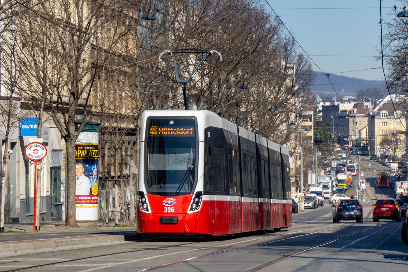 Вена, Bombardier Flexity Wien (Type D) № 396