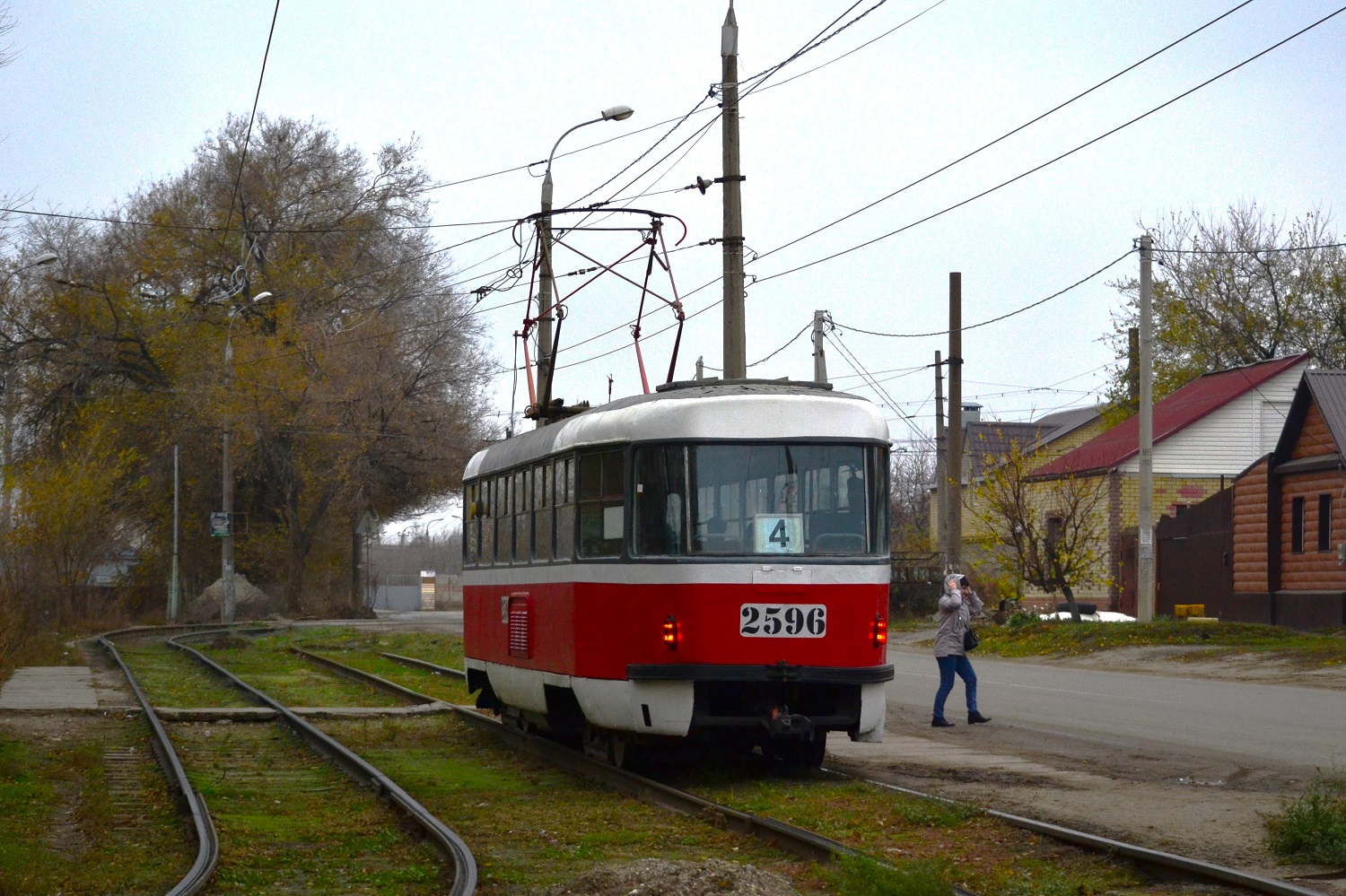 Волгоград, Tatra T3SU (двухдверная) № 2596