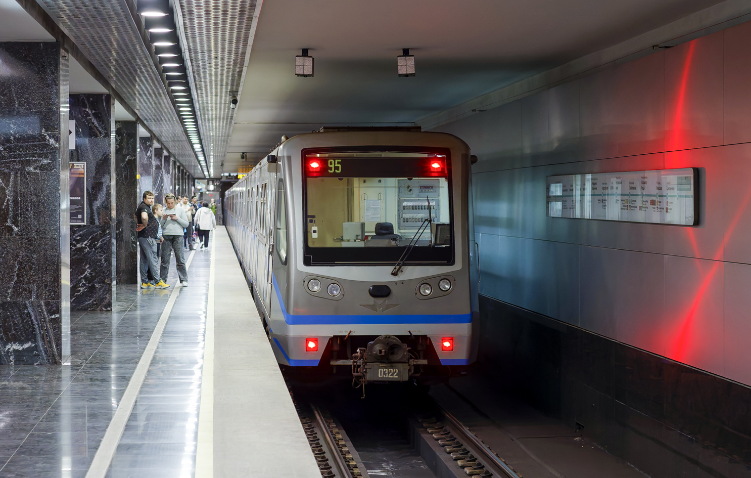 Москва, 81-740.4 «Русич» № 0322; Москва — Парад поездов к 89-летию Московского метрополитена 18 — 19 мая 2024