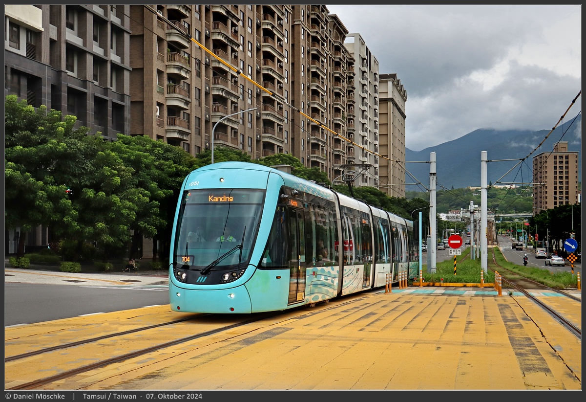Тайбэй, Xingwuzhe 行武者号 № 105; Тайбэй — Трамвайные линии: V — Трамвай Даньхай（淡海輕軌）