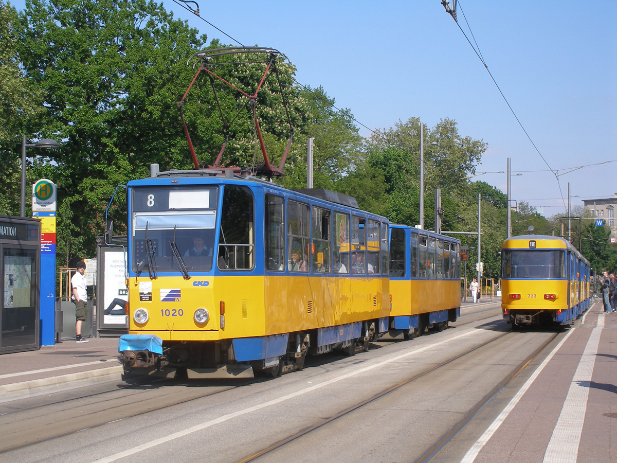 Leipzig, Tatra T6A2 č. 1020