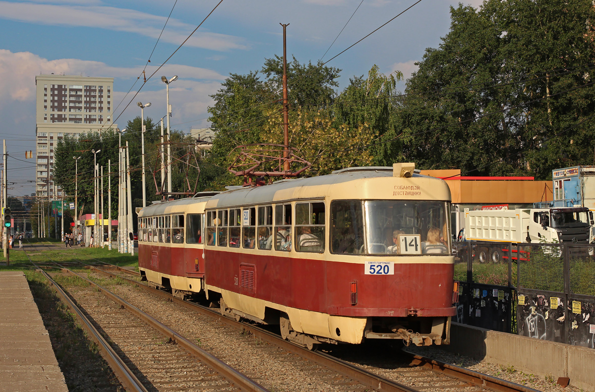 Екатеринбург, Tatra T3SU (двухдверная) № 520