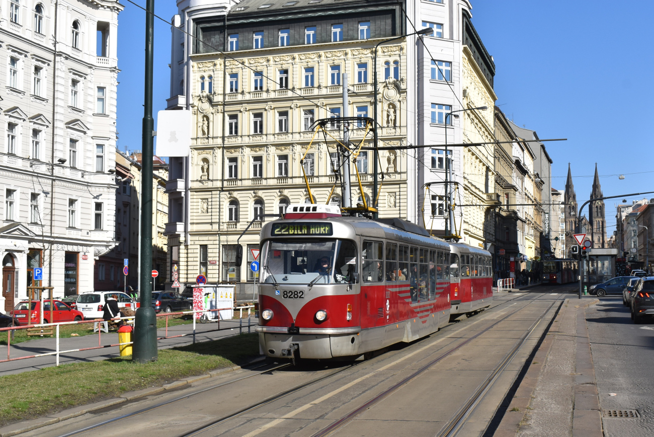 Прага, Tatra T3R.PLF № 8282