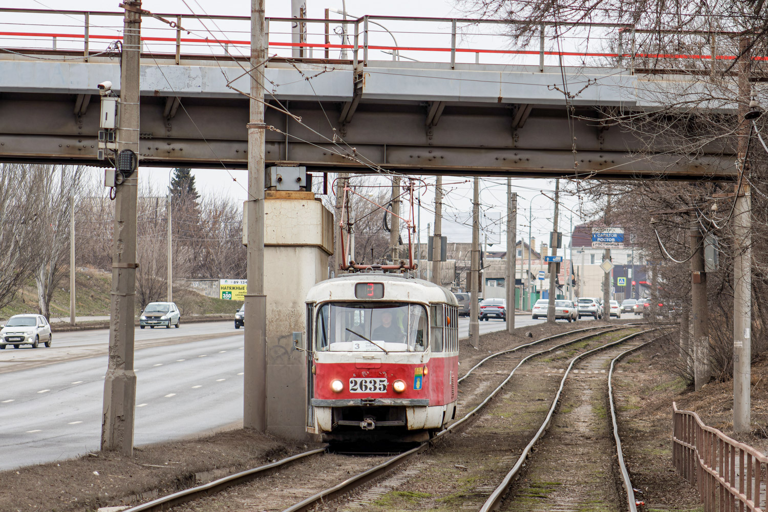 Волгоград, Tatra T3SU (двухдверная) № 2635