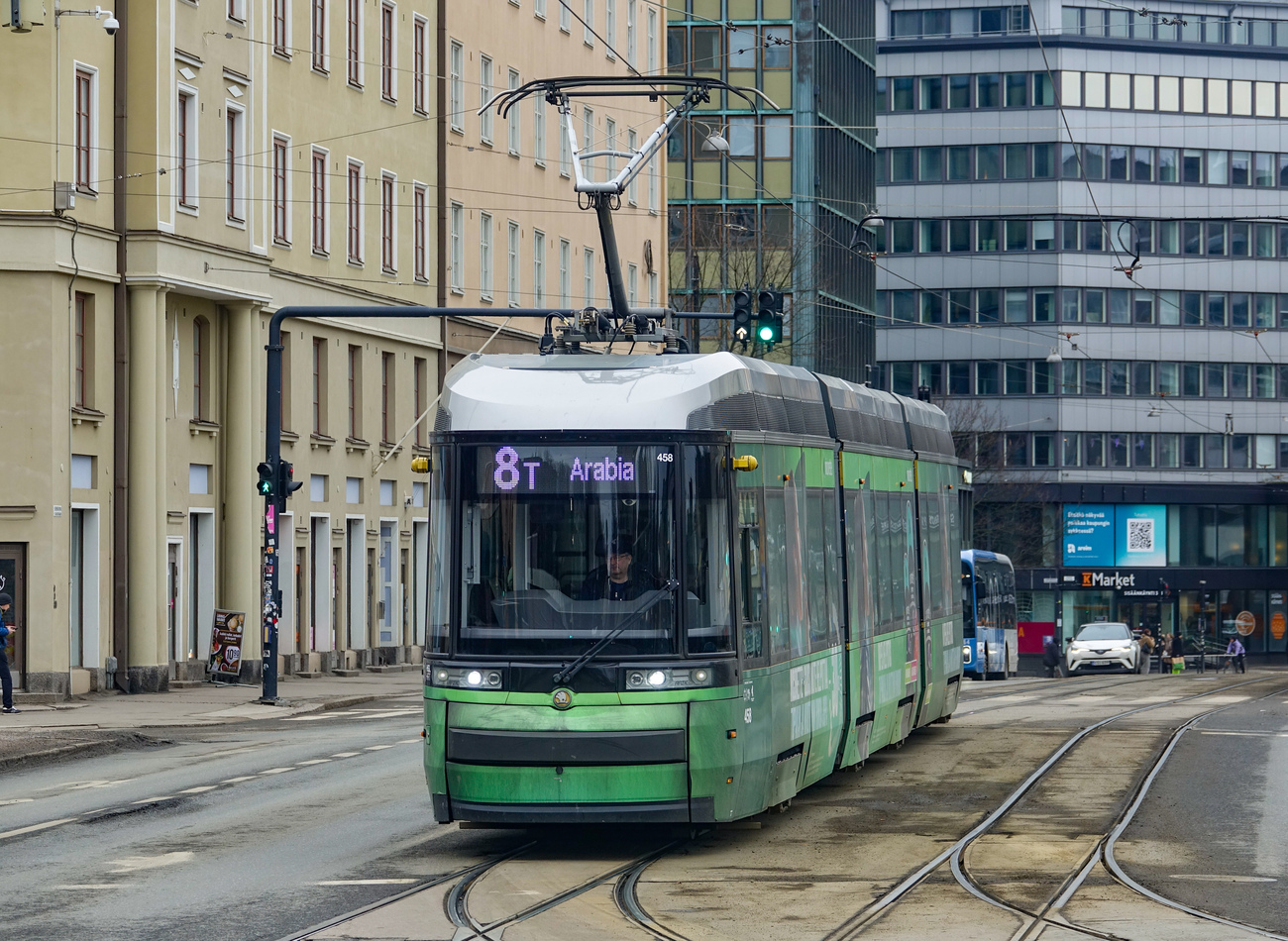 Helsinki — Espoo, Škoda ForCity Smart Artic MLNRV3 Br. 458