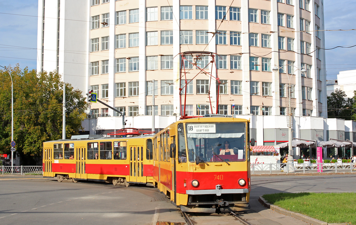 Екатеринбург, Tatra T6B5SU № 740