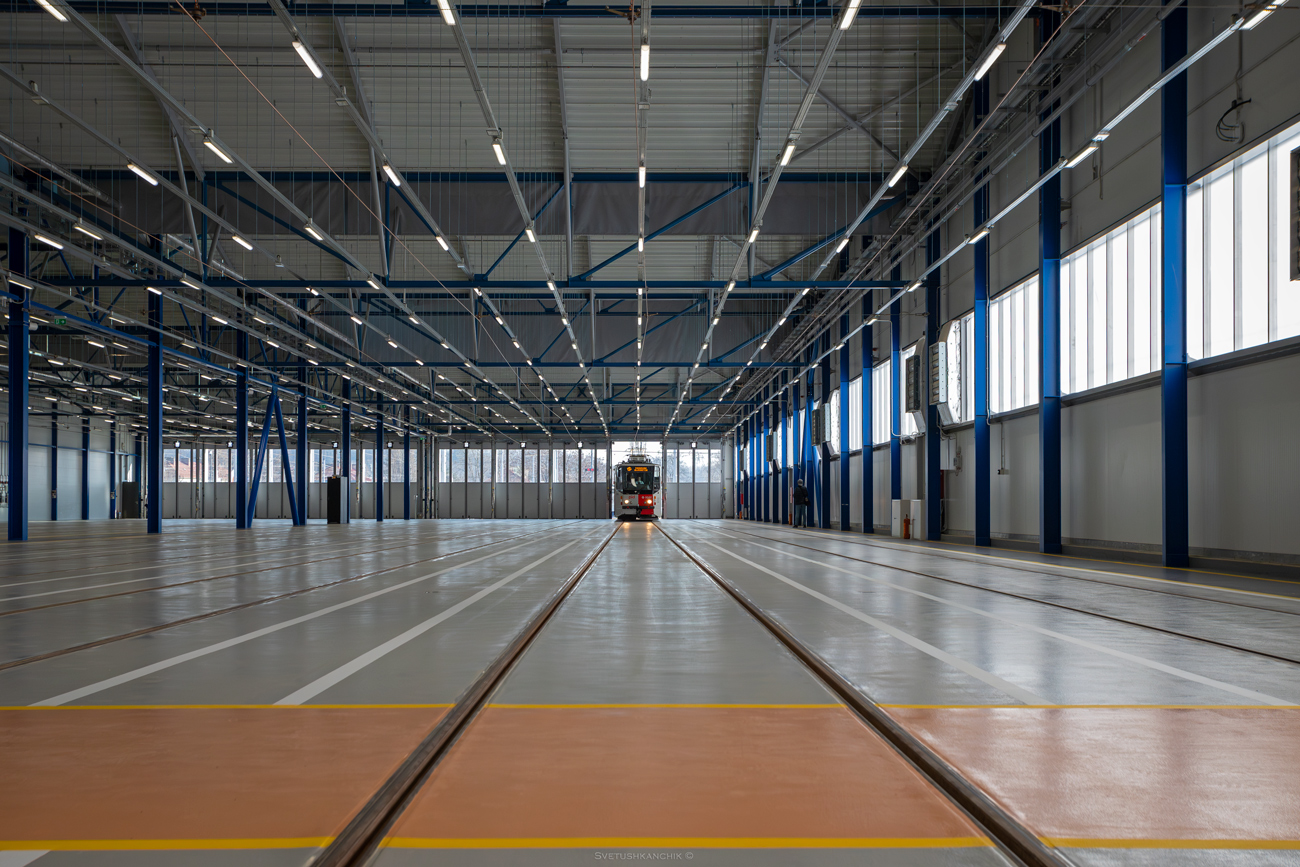 Прага — Открытие нового депо Глоубетин; Прага — Трамвайные депо Прага — Открытие нового депо Глоубетин; Прага — Трамвайные депо