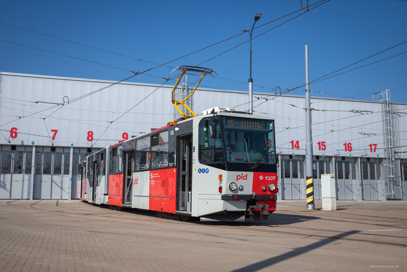 Прага, Tatra KT8D5R.N2P № 9107; Прага — Открытие нового депо Глоубетин Прага, Tatra KT8D5R.N2P № 9107; Прага — Открытие нового депо Глоубетин