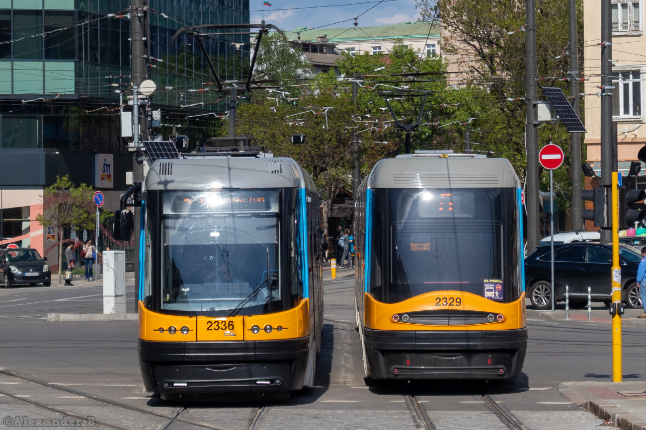 Sofia, PESA Swing 122NaSF2 N°. 2336; Sofia, PESA Swing 122NaSF2 N°. 2329
