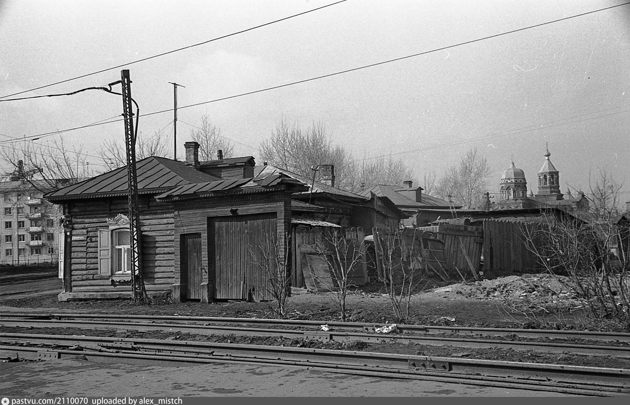 Омск — Закрытые трамвайные линии; Омск — Исторические фотографии; Омск — Трамвайные линии — Левый Берег Оми