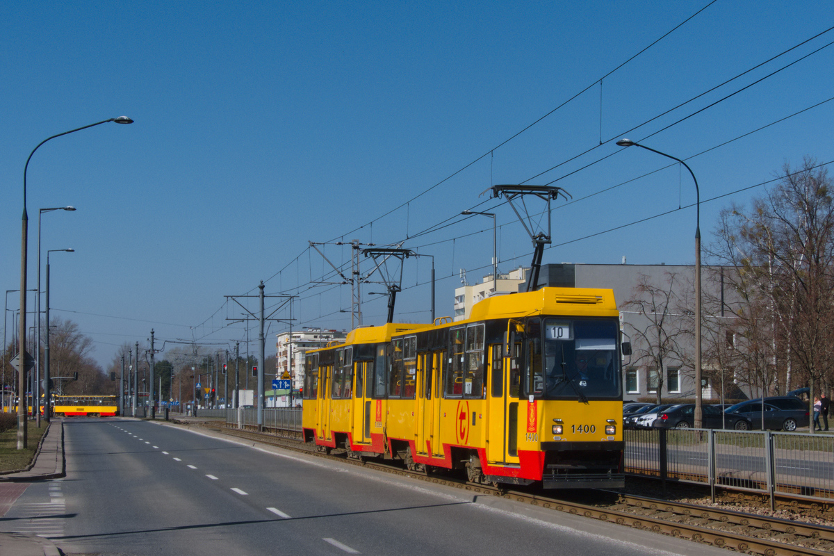 Варшава, Konstal 105Ne № 1400