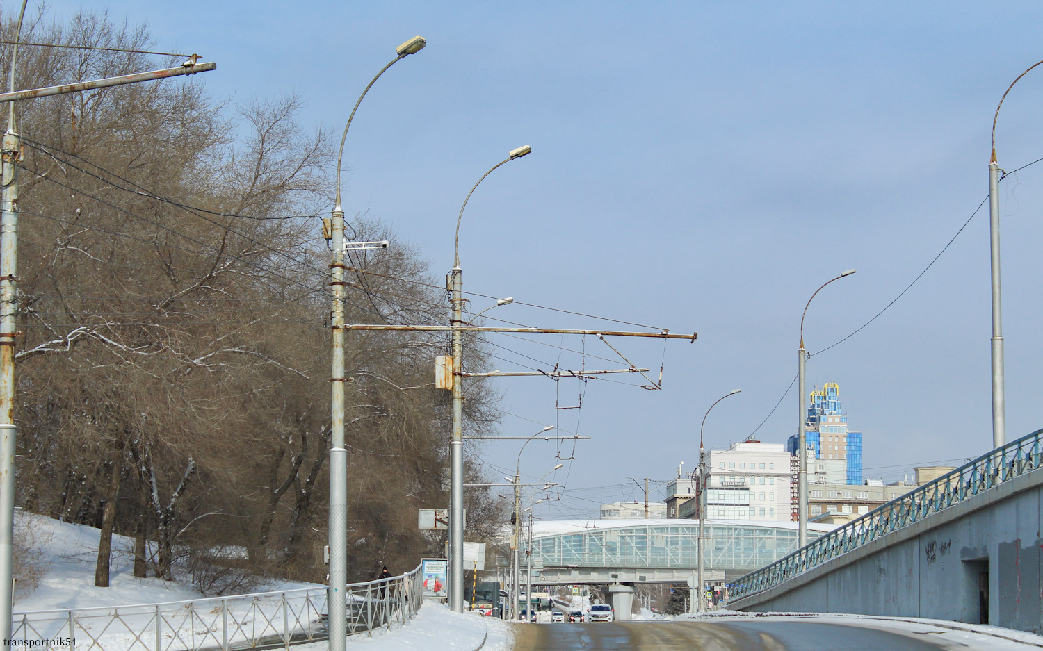 Новосибирск — Путевое хозяйство и контактная сеть; Новосибирск — Троллейбусные линии и конечные
