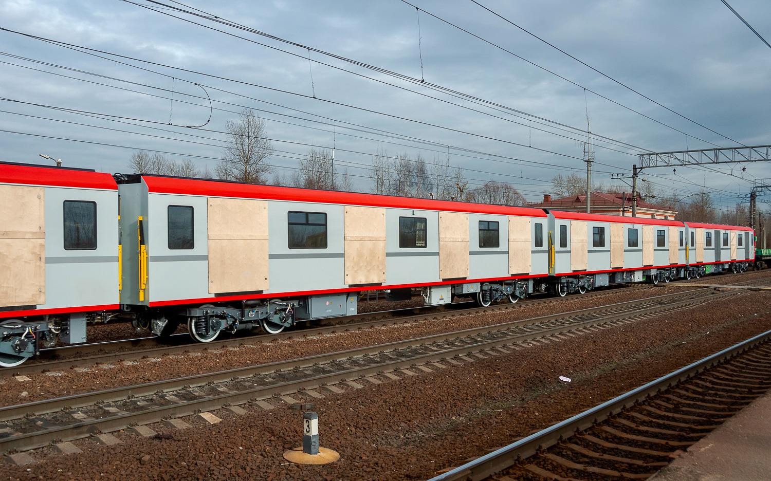 Санкт-Петербург, 81-727.1 «Балтиец» № 27066; Санкт-Петербург — Метрополитен — Перегонка вагонов метро по ж/д