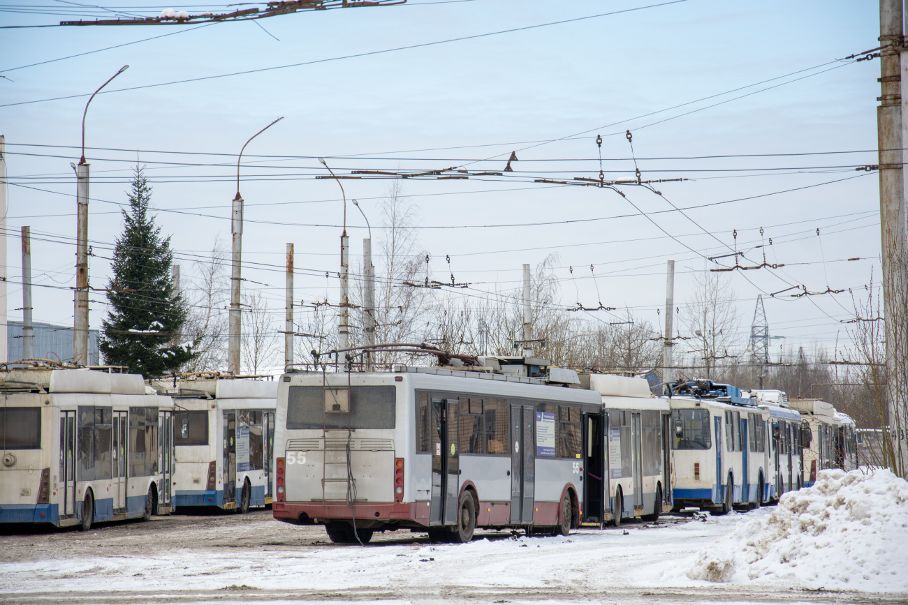 Veliky Novgorod, LiAZ-52803 (VZTM) č. 55; Veliky Novgorod — Trolleybus depot