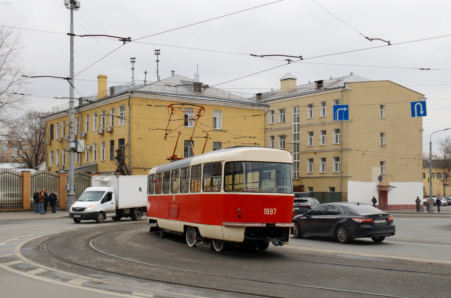 Москва, Tatra T3SU (двухдверная) № 1897