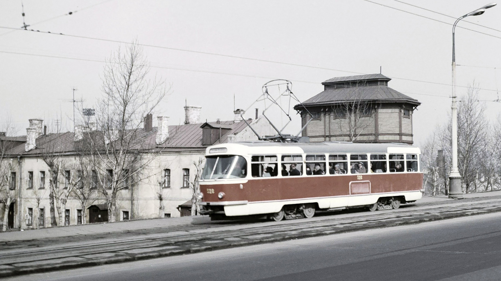 Москва, Tatra T3SU (двухдверная) № 528; Москва — Исторические фотографии — Трамвай и Троллейбус (1946-1991)