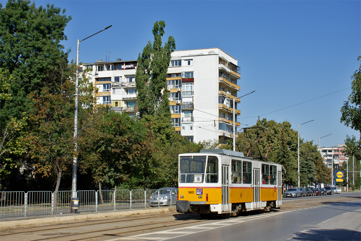 Szófia, Tatra T6A2B — 3022