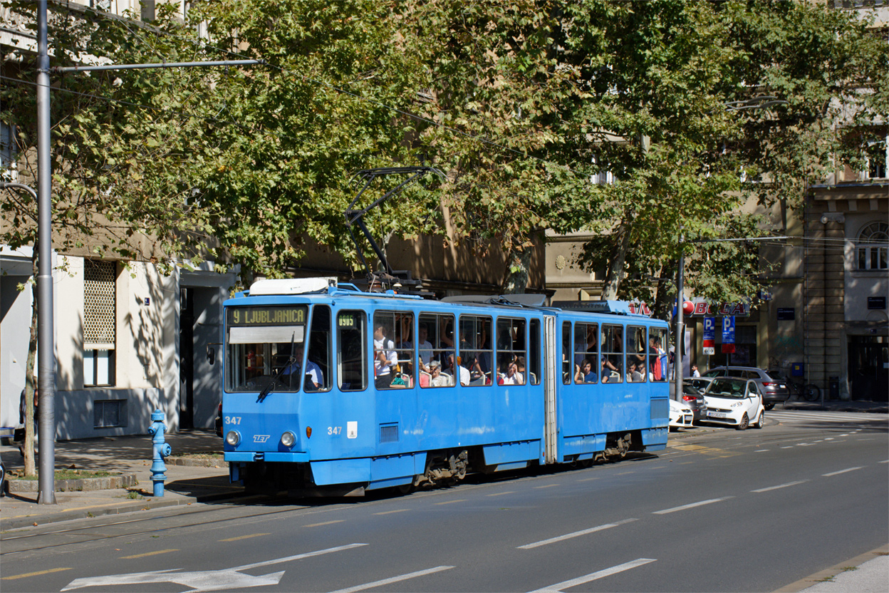Загрэб, Tatra KT4YU № 347