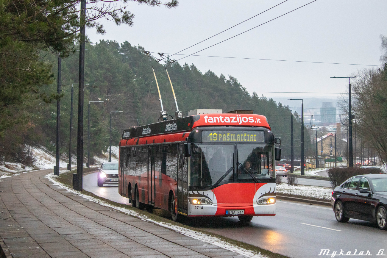Вильнюс, Solaris Trollino II 15 AC № 2714