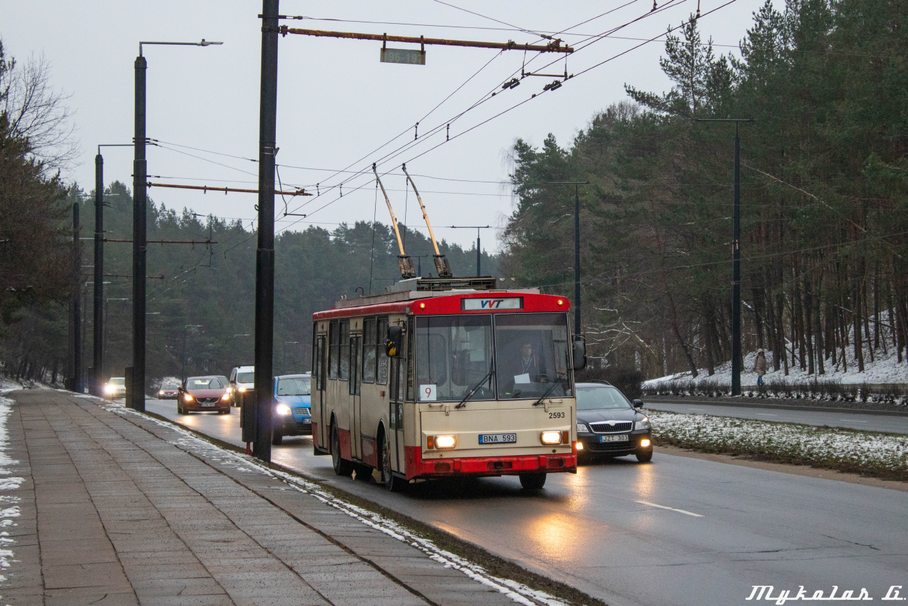 Вильнюс, Škoda 14Tr13/6 № 2593