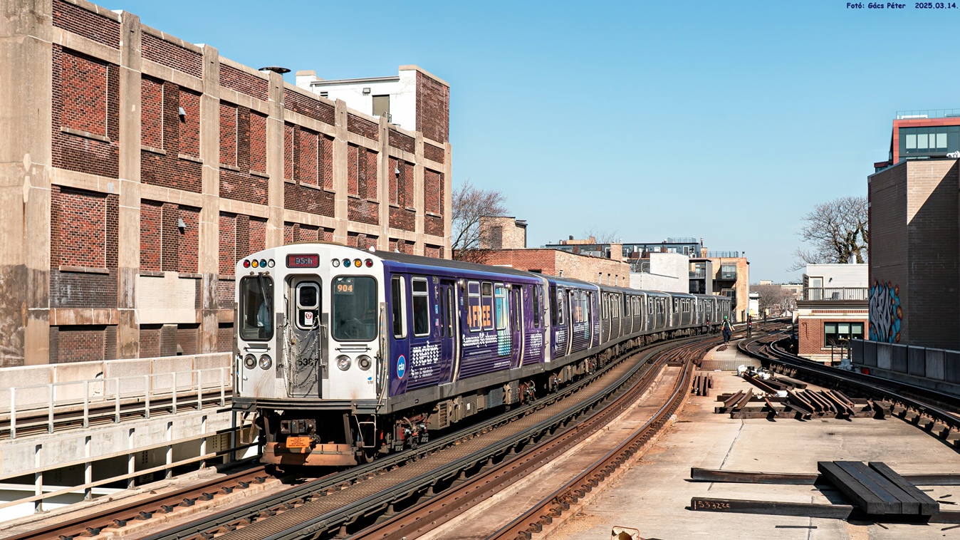 Чикаго, Bombardier CTA 5000 series № 5387; Чикаго — Chicago «L»