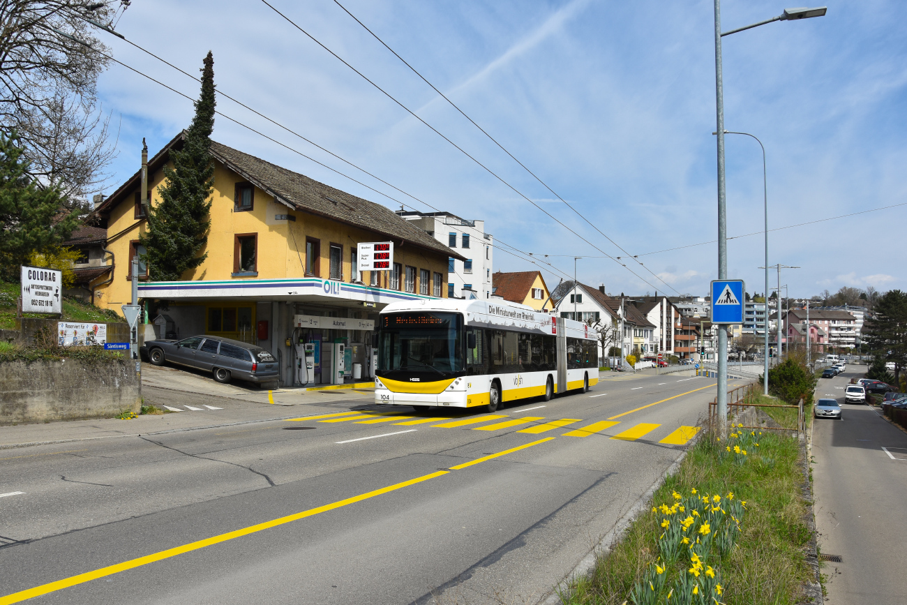 Schaffhausen, Hess SwissTrolley 3 (BGT-N2C) № 104