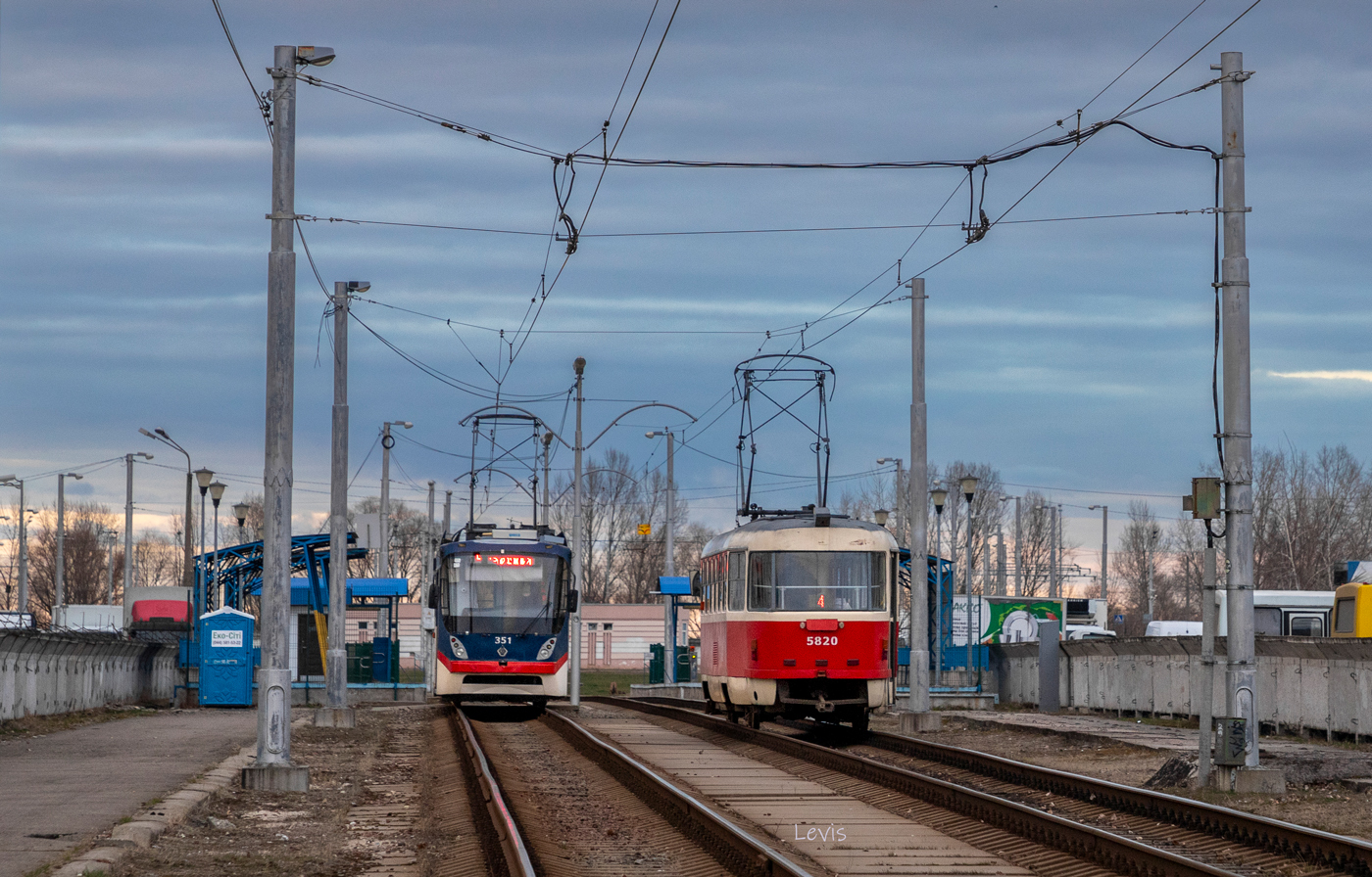Киев, К1М № 351; Киев, Tatra T3SUCS № 5820
