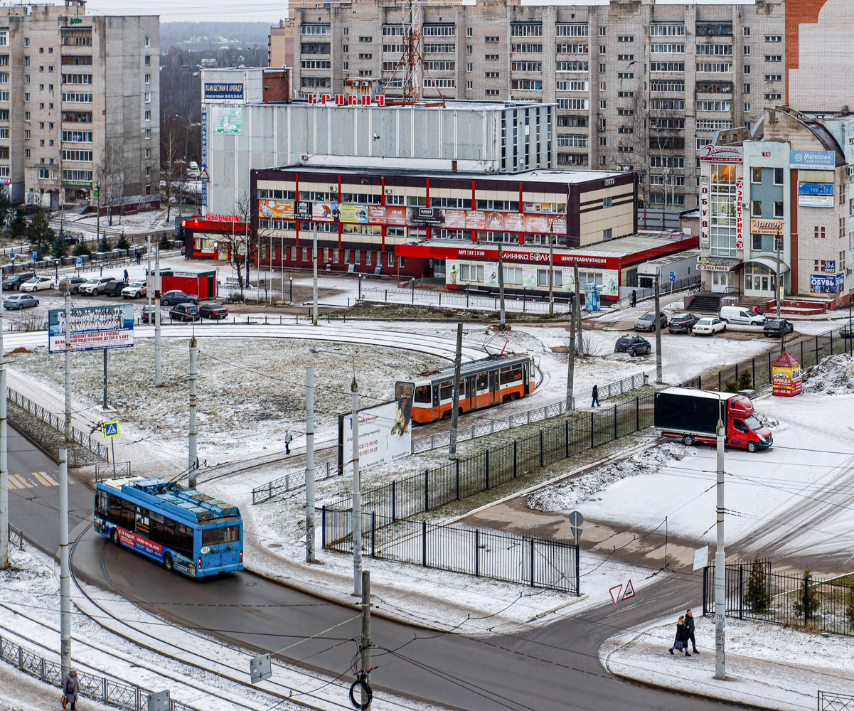 Смоленск — Трамвайные линии, инфраструктура и конечные станции; Смоленск — Троллейбусные линии, инфраструктура и конечные станции Смоленск — Трамвайные линии, инфраструктура и конечные станции; Смоленск — Троллейбусные линии, инфраструктура и конечные станции