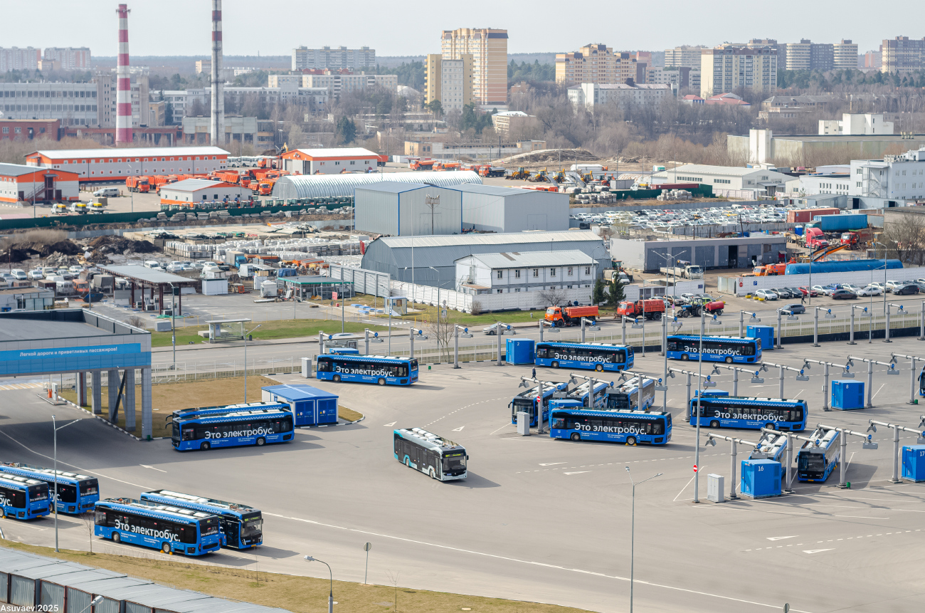 Москва — Виды с высоты; Москва — Электробусный парк "Митино"