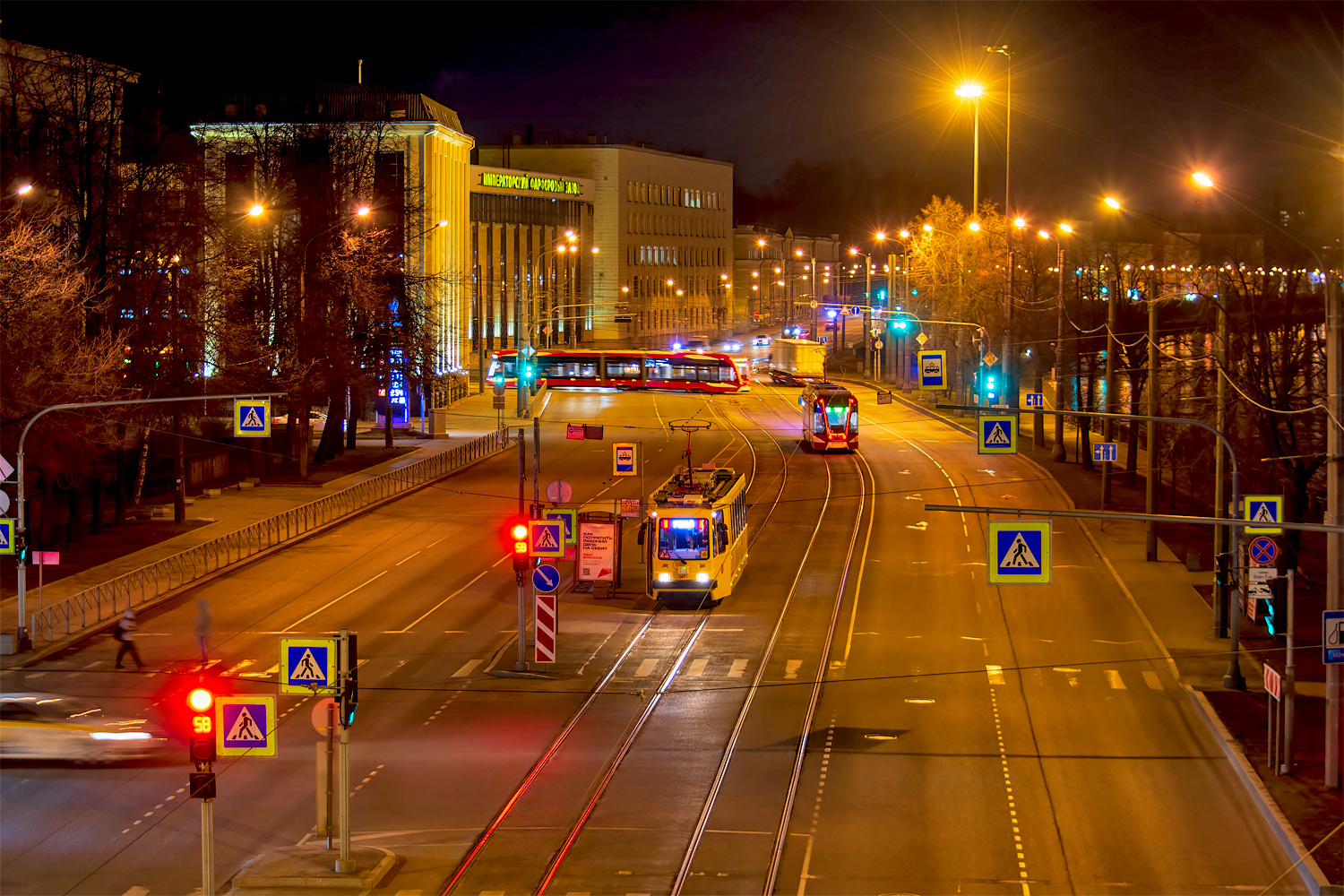 Sankt Petersburg, PS73 Nr 0601; Sankt Petersburg — Tram lines and infrastructure