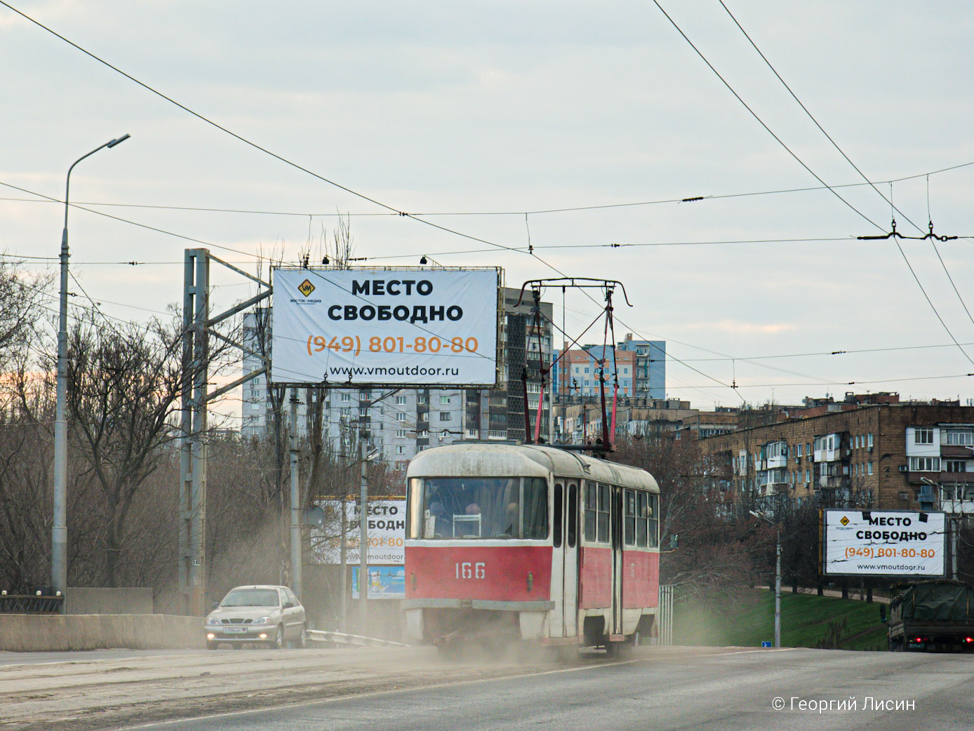 Донецк, Tatra T3SU № 166
