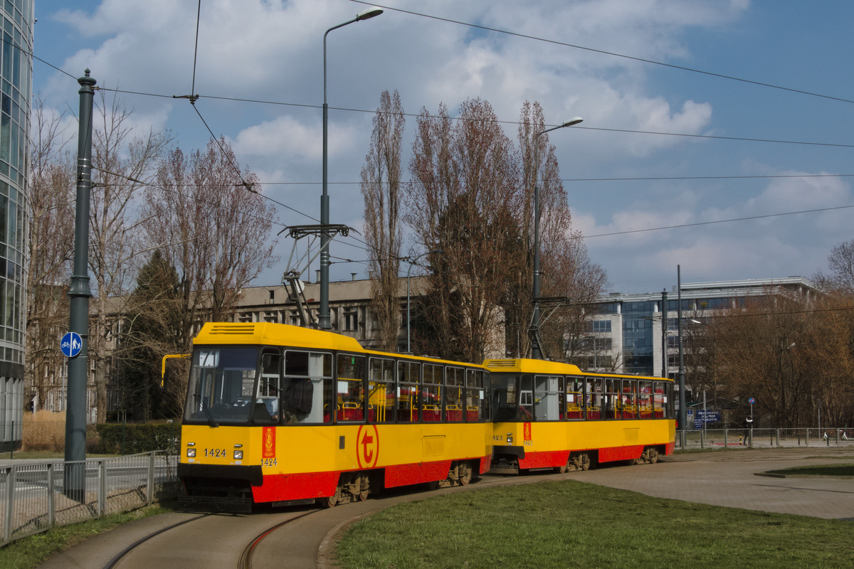 Варшава, Konstal 105Ng № 1424