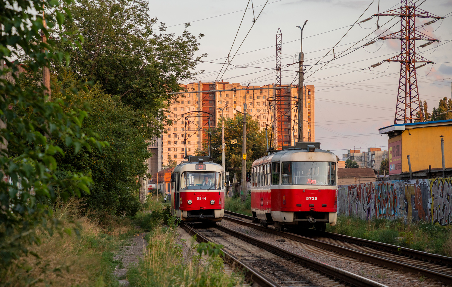 Киев, Tatra T3SUCS № 5844; Киев, Tatra T3SUCS № 5728