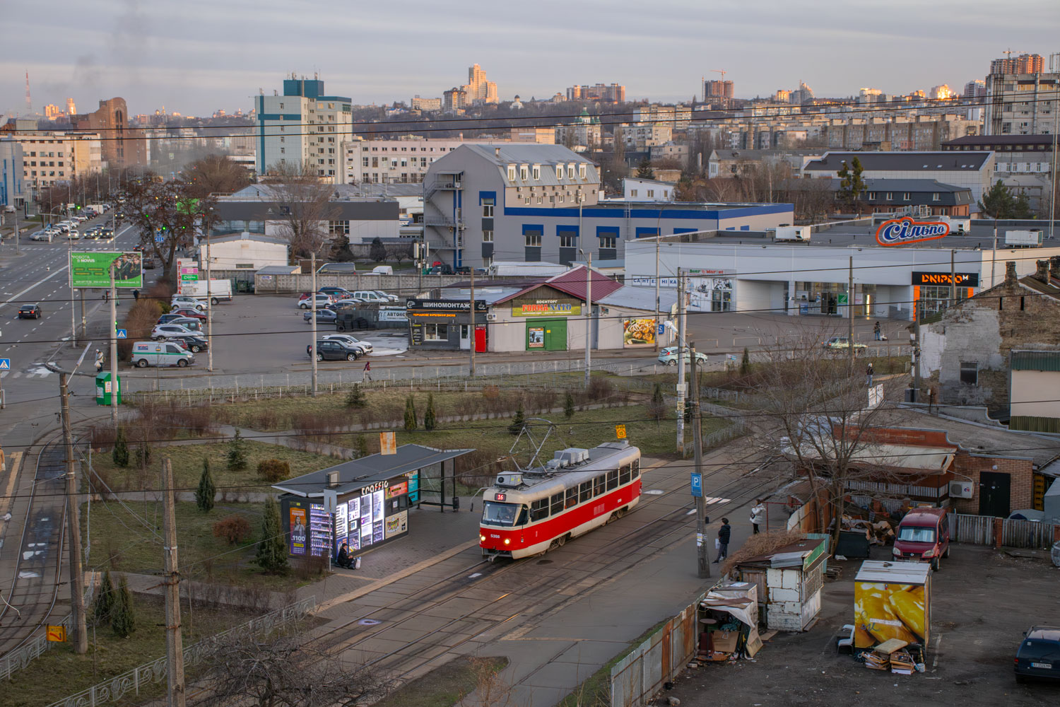 Киев — Конечные станции и кольца; Киев — Трамвайные линии: Подольская сеть — север